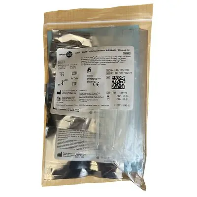 Roche - 09211128190 Molecular Diagnostic / RT-PCR Control Set Cobas® Liat® SARS-CoV-2 and Influenza A / B Positive Level / Negative Level 3 X 0.25 mL / 3 X 10 µL / 3 X 0.3 mL