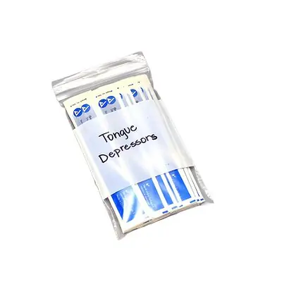 Elkay Plastics - F20406W Reclosable Bag LK® Clear Line 4 X 6 Inch LDPE Clear / White Block Zipper Closure