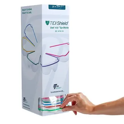 Tidi Products - 9210A-100 TIDIShield® Grab 'n Go™ Eye Shields with Dispenser