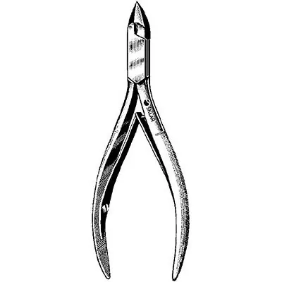 Sklar - 97-1240 Cuticle / Nail Nipper Convex Jaw 4 Inch Length German Stainless Steel