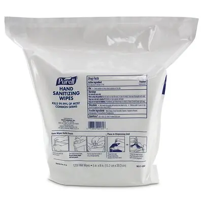 GOJO - 9118-02 Purell® Sanitizing Skin Wipe Refill Pouch