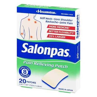 Emerson Healthcare - 46581011020 Salonpas® Pain Relieving Patches
