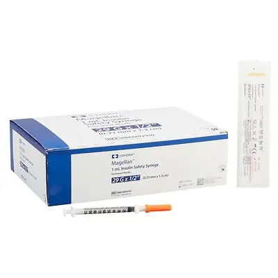 Cardinal - 8881892910 Magellan™ 1 mL Insulin Syringe with Needle
