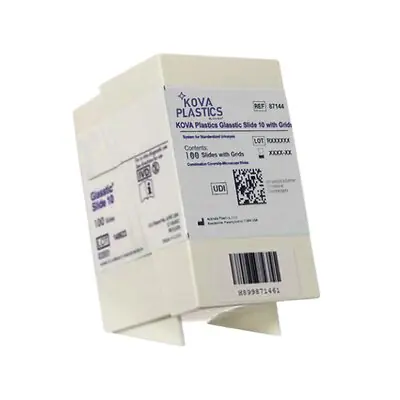 Alltrista Plastics LLC - 87144E Kova® Glasstic® Slide 10 with Grid Urinalysis Microscope Slide