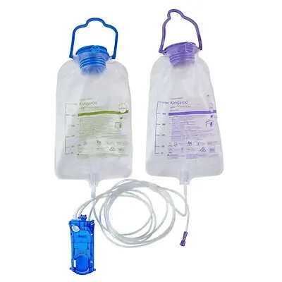 Cardinal - B5FF Enteral Feeding Pump Flush Bag Set Kangaroo OMNI™ 500 mL NonSterile
