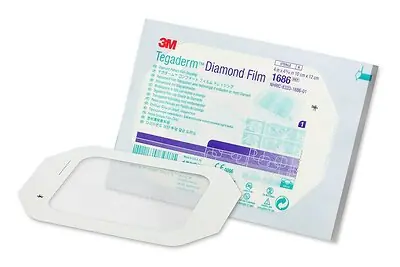 Solventum Corporation - 1686 Transparent Film Dressing 3M™ Tegaderm™ 4 X 4-3/4 Inch Frame Style Delivery Rectangle Sterile