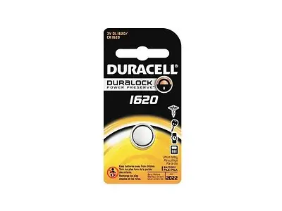 Duracell - DL1620BPK Lithium Battery Duracell® CR1620 Coin Cell 3 Volt Disposable 1 Pack