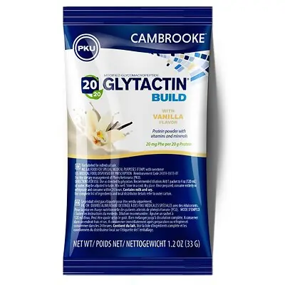 Cambrooke Therapeutics - 35313 Glytactin® Build 20/20 GMP for the Dietary Management of PKU