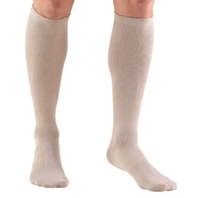 Truform - 1943TN-XL Compression Sock Truform® Knee High X-Large Tan Closed Toe
