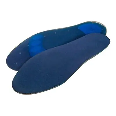 Pedifix - 7050-C-S Orthotic Insole GelStep® Shock Absorbtion Silicone Women 5 to 7.5 / Men 4 to 5.5 Blue / White