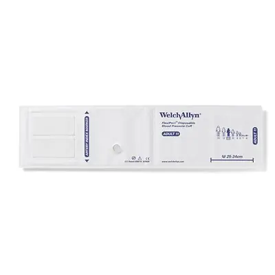 Welch Allyn - SOFT-08 Single Patient Use Blood Pressure Cuff FlexiPort® 12 to 16 cm Arm Cloth Fabric Cuff Small Child Cuff