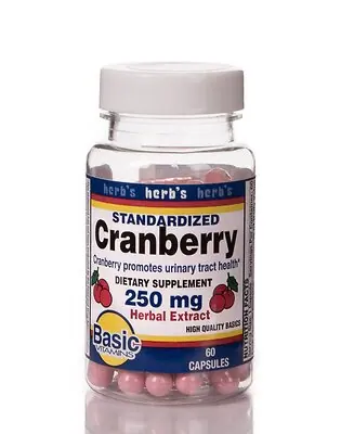 Basic Drug - 30761004012 Herb's Cranberry Extract Dietary Supplement