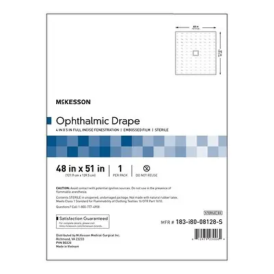 McKesson Brand - 183-I80-08128-S McKesson Sterile Surgical Ophthalmic Drape