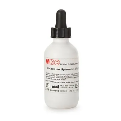 Medical Chemical - 783A-2OZ Microbiology Reagent Potassium Hydroxide Inorganic Compound 10% 2 oz.