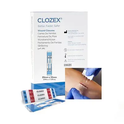Clozex Medical Inc - CL1020S Skin Closure Device Clozex® 3/4 X 1-3/8 Inch Polyurethane