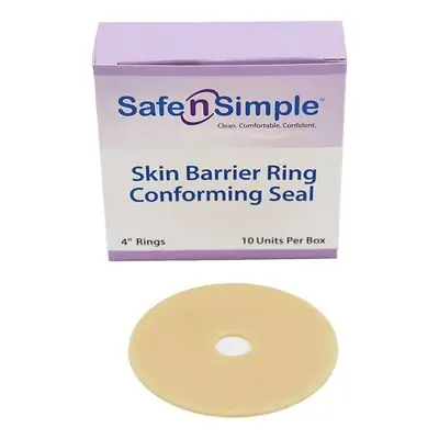 Safe N Simple - SNS684U4 Safe n' Simple Adhesive Seal for use with Ostomy Pouch