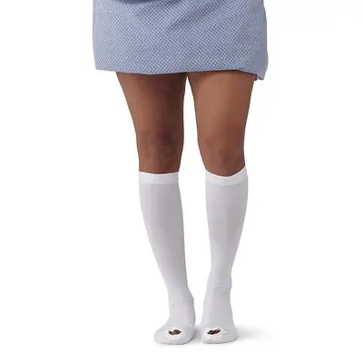 Medline - MDS160684 Anti-embolism Stocking Medline Knee High X-Large / Regular White Inspection Toe