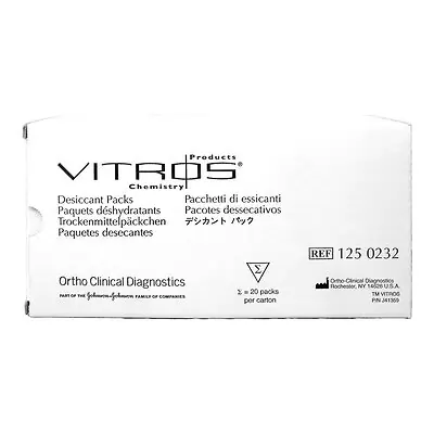 Ortho Clinical Diagnostics - 1250232 Desiccant Pack Vitros® Vitros 250 / 350 Chemistry System