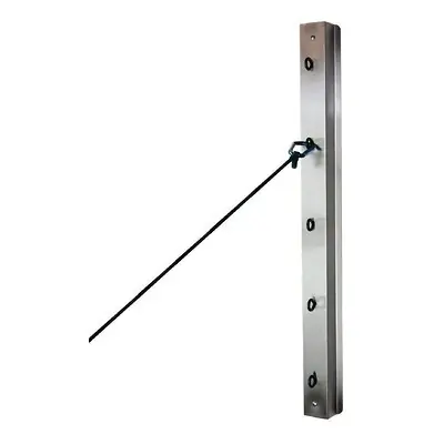 Performance Health - 81088566 Exercise Rail Station Stainless Steel / 5 Hooks per Base 28 Inch Length Silver
