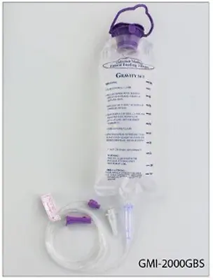 Generica Medical International - GMI2000GBS Generica Gravity Feeding Bag Set with ENFit® Connector