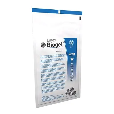 Molnlycke - 30560 Surgical Glove Biogel® M Size 6 50 Pairs per Box Sterile Latex Standard Cuff Length Micro-Textured Straw Not Chemo Approved