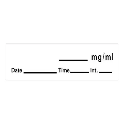 PDC Healthcare - LAN-84 Barkley® Anesthesia Label with Date