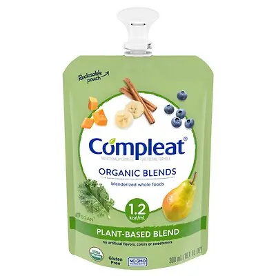 Nestle Healthcare Nutrition - 00043900773278 Tube Feeding Formula Compleat® Organic Blends Plant Based Organic Blends Flavor Liquid 10.1 oz. Pouch
