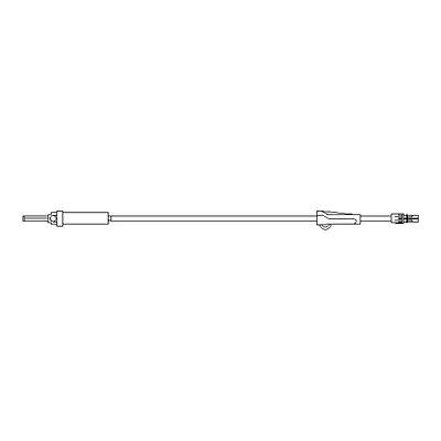Intuvie LLC - BX-70070 IV Pump Set Z-800 Pump Without Ports 20 Drops / mL Drip Rate Without Filter 105 Inch Tubing Solution