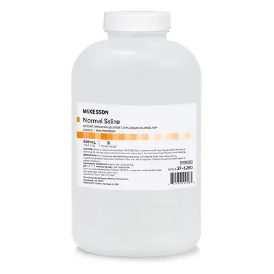 McKesson Brand - 37-6280 McKesson 0.9% Sodium Chloride Saline Irrigation Solution