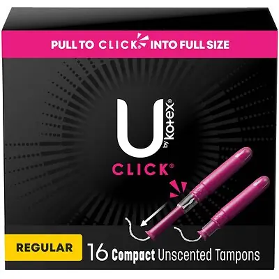 Kimberly Clark - 53445 U By Kotex® Click® Compact Tampons