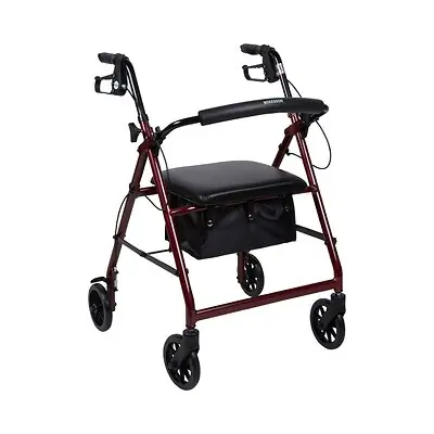 McKesson Brand - 146-R726RD McKesson Folding Aluminum Four-Wheel Rollator