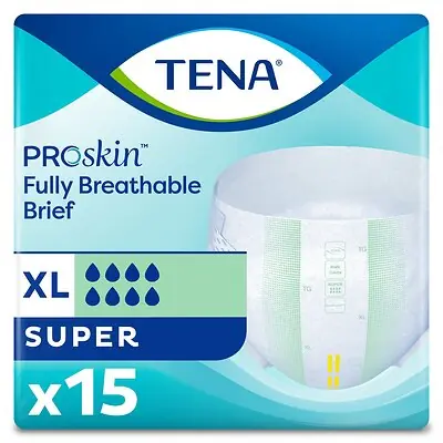 Essity HMS North America Inc - 68011 Tena Super Adult Heavy-Absorbent Incontinence Brief