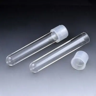 Globe Scientific - 110405 Test Tube Plain 5 mL Dual Position Snap Cap Polystyrene Tube