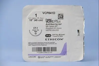 J & J Healthcare Systems - VCP841D Coated Vicryl™ Plus Suture with Needle