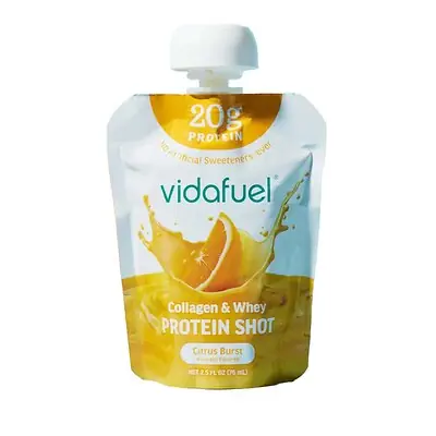 Vidafuel Inc - 03-633 Oral Supplement vidafuel® Protein Shot Citrus Burst Flavor Liquid 2.5 oz. Pouch