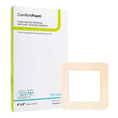 Sion Brands LLC - 43480 ComfortFoam™ Border Foam Wound Dressing with Silicone Adhesive