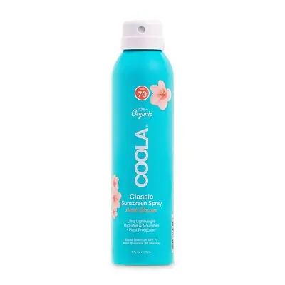 COOLA LLC - CL10132 Coola® Clear Body Sunscreen Spray SPF 70 Peach Blossom Scent
