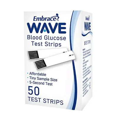 Omnis Health - APX04AB0404 EmbraceWave+ Blood Glucose Test Strips