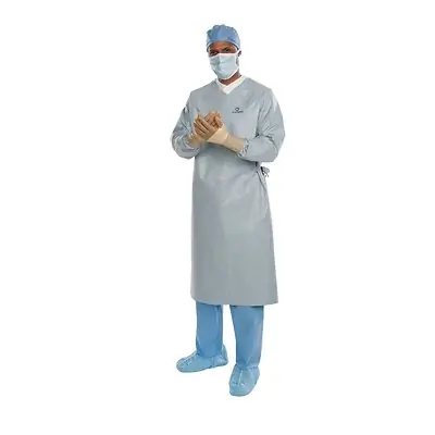 O&M Halyard Inc - 44678 Aero Chrome Surgical Gown with Towel