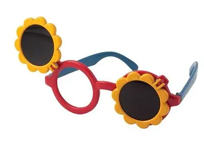 Good-Lite - 548500 Kay Pictures Occluder Glasses Sunflower Style Pediatric Blue / Red / Yellow Plastic