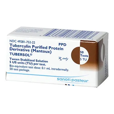 Sanofi Pasteur - 49281075222 Tubersol® Tuberculin Purified Protein Derivative 5 TU / 0.1 mL Injection 5 mL