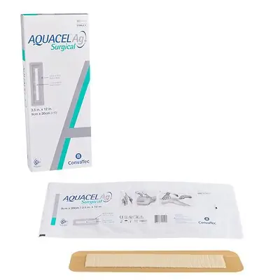 ConvaTec - 420670 Silver Surgical Site Dressing Aquacel® Ag Surgical Rectangle Sterile