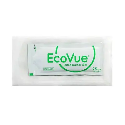 HR Healthcare - 280 Ultrasound Gel EcoVue® Medium Viscosity 25 Gram Packet OR Sterile
