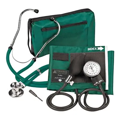 Veridian Healthcare LLC - 02-12606 Sterling Series ProKit™ Aneroid Sphygmomanometer with Stethoscope