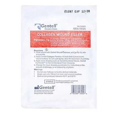 Gentell - GEN-18000 Collagen Particles Gentell® Sterile 1 Gram