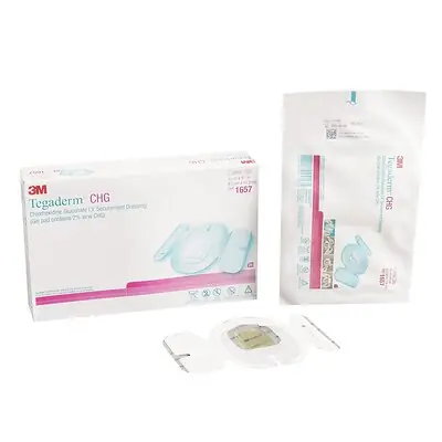 Solventum Corporation - 1657 3M™ Tegaderm™ CHG I.V. Securement Dressing
