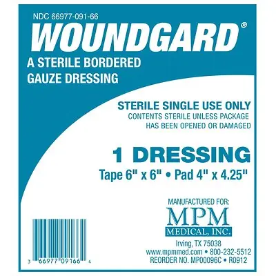 MPM Medical - MP00096C WoundGard® White Adhesive Dressing
