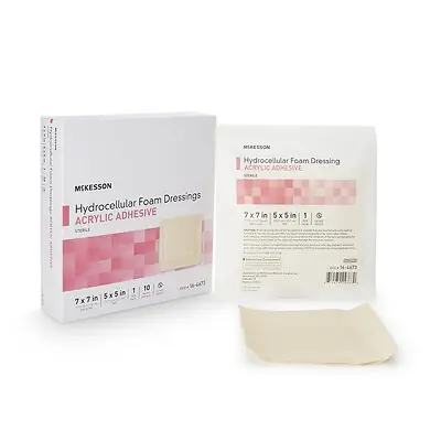 McKesson Brand - 16-4673 McKesson Acrylic Adhesive with Border Foam Dressing