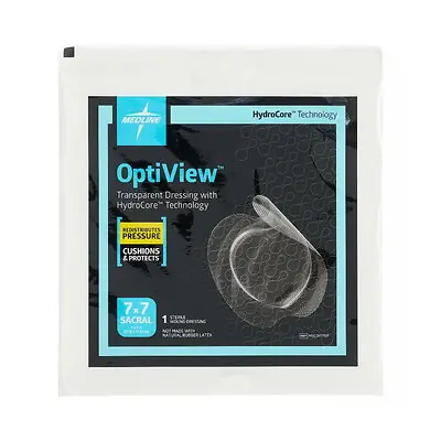 Medline - MSCOV77EP Transparent Dressing OptiView 7 X 7 Inch 2 Tab Delivery Sacral Sterile