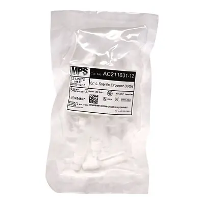 MPS Medical - AC211631-12 MPS Medical 3 mL Sterile Dropper Bottles